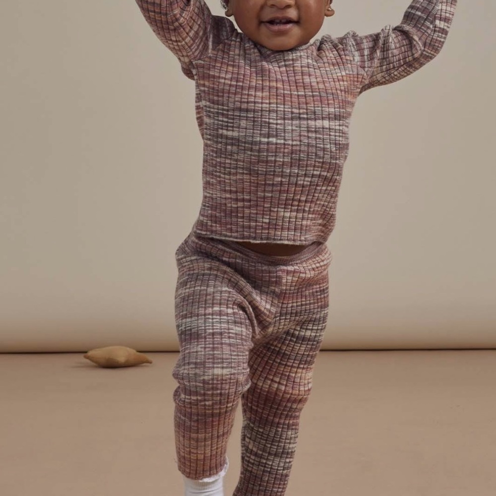 Rylee+ Cru space dye outfit 2-3Y